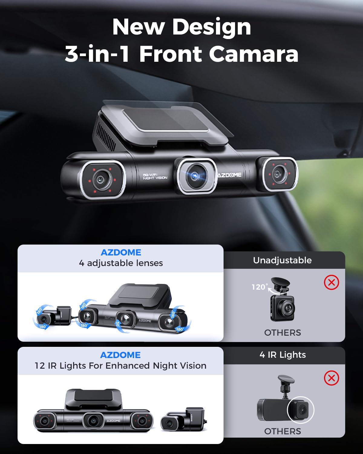 ازدوم -  DASH CAM AZDOME M660 ازدوم -  DASH CAM AZDOME M660